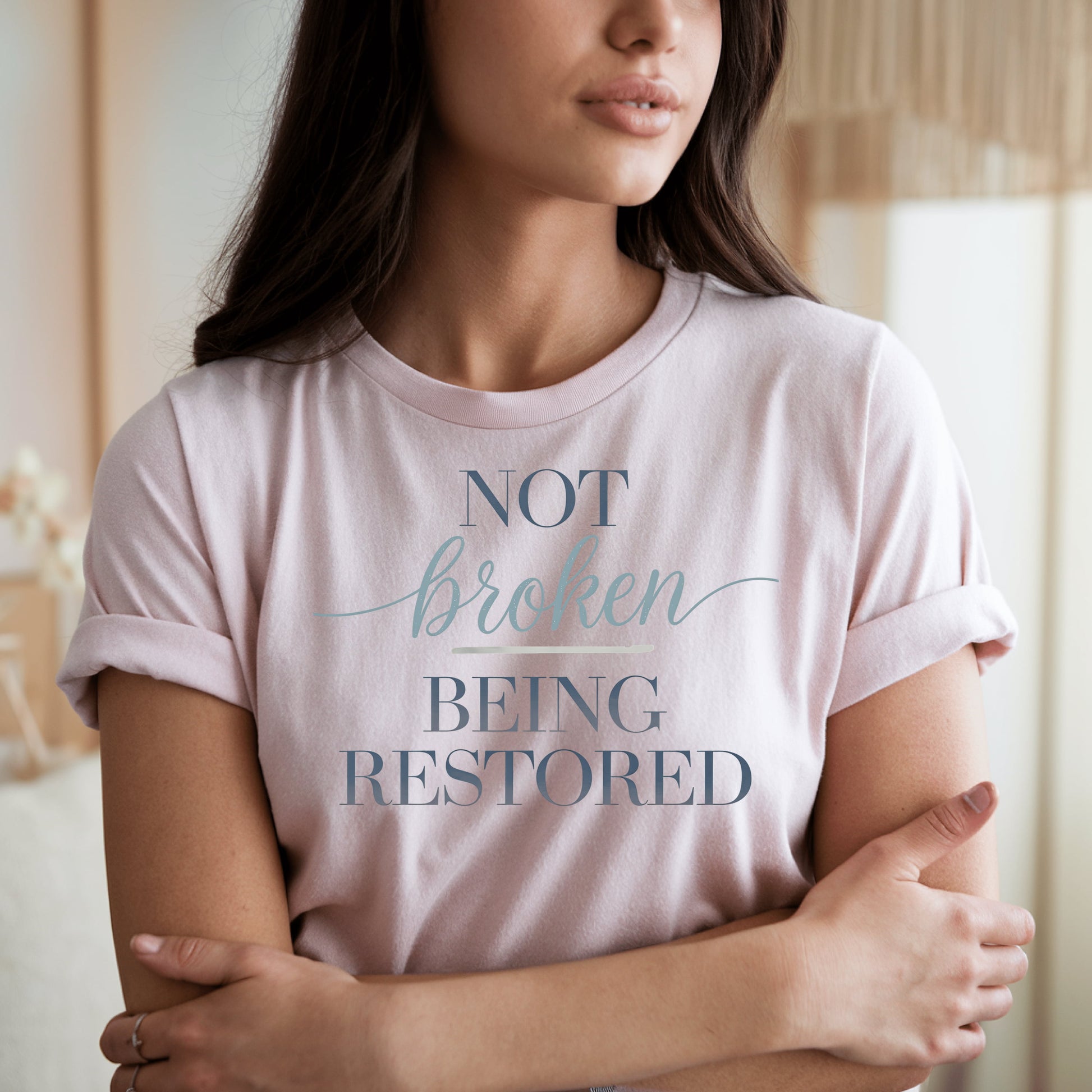 Not Broken Being Restored Graphic Shirt product type