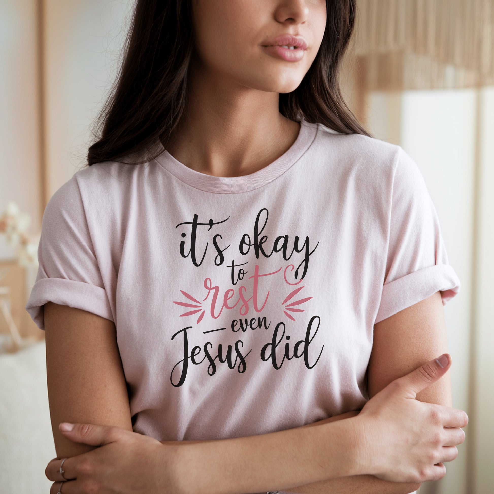 It's Okay to Rest Even Jesus Did Shirt product