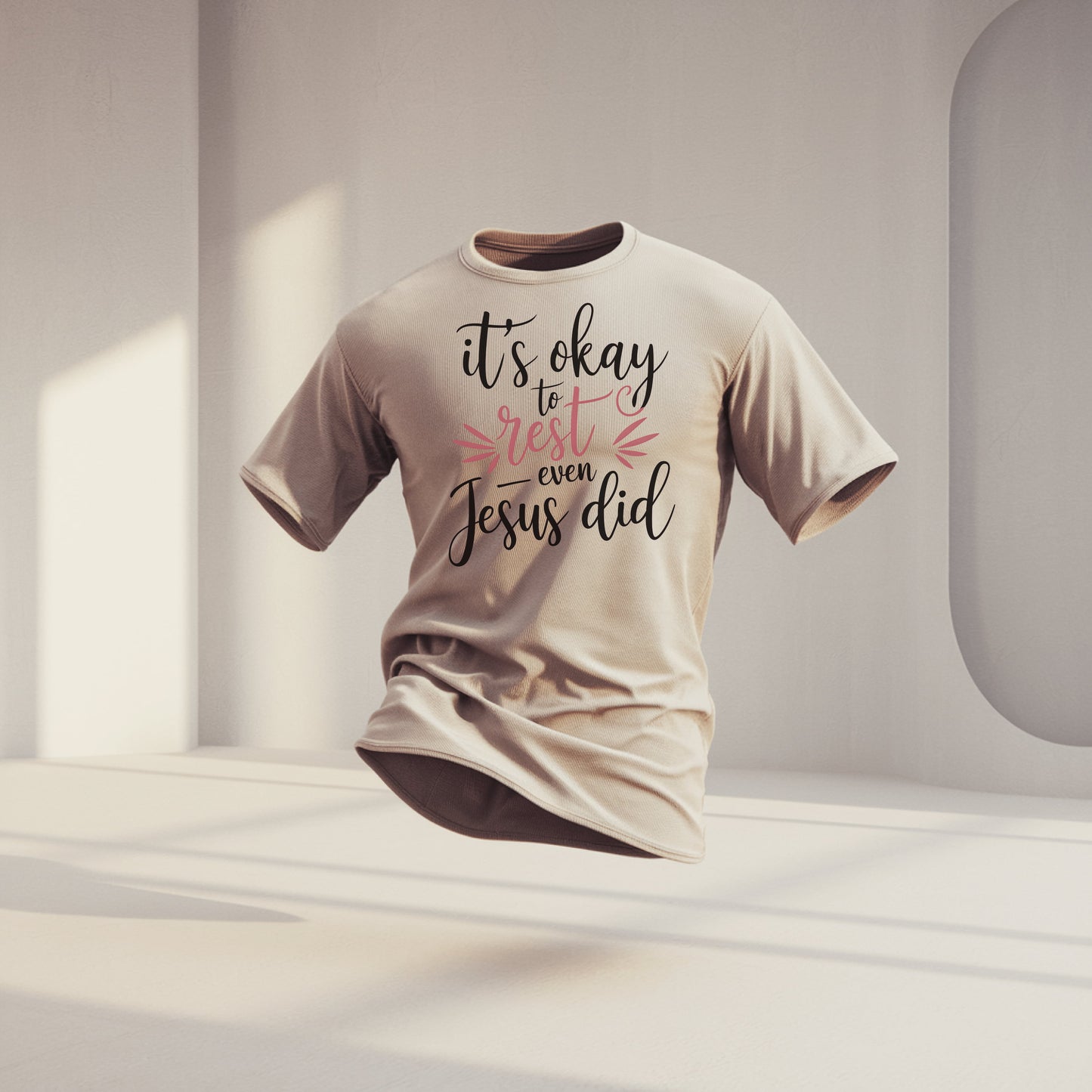 It's Okay to Rest Even Jesus Did T-Shirt product