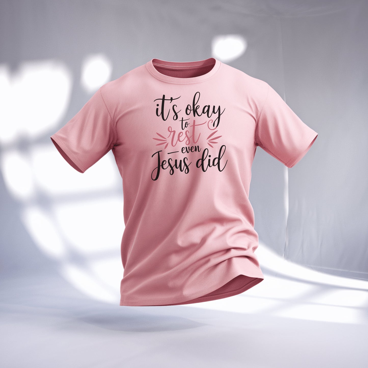 It's Okay to Rest Even Jesus Did Graphic T-Shirt product type